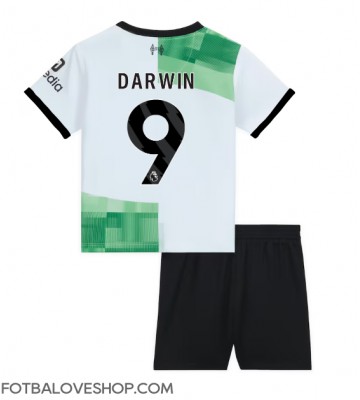 Liverpool Darwin Nunez #9 Dětské Venkovní Dres 2023-24 Krátký Rukáv (+ trenýrky)